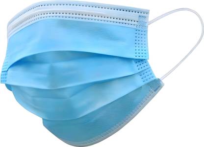 Acuron Acuron 3 Ply Surgical Non-woven Face Mask, (Pack Of 100 pcs), with nose pin, ISO & CE Certified Mask with Melt blown layer. 3PLY Surgical Mask With Melt Blown Fabric Layer