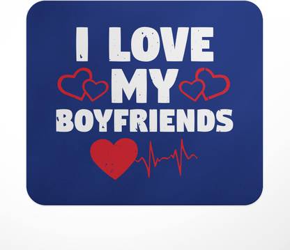 LASTWAVE I love my boyfriend, Graphic Printed Mouse Pad for Computer, PC, Laptop, Gaming Non Slip Base Mousepad