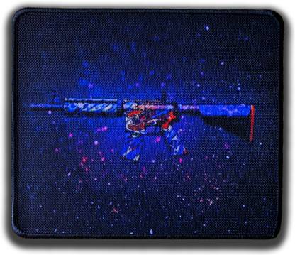 ELECTRO WOLF PUBG M416 Gun Silk-Gliding Mouse Pads with Stitched Edges, Waterproof Mousepad with Non-Slip Rubber Base for Laptop and PC (260 x 220 x 2.3 mm) Non Slip Base Mousepad