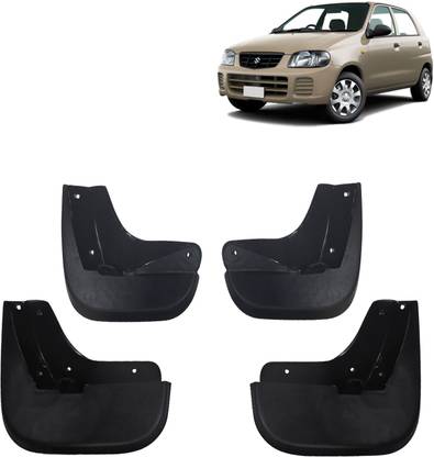 Kingsway Front Mud Guard, Rear Mud Guard For Maruti Alto 800 2005, 2006, 2007, 2008, 2009, 2010, 2011, 2012
