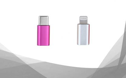 Karobar Square USB Type C, Lightning OTG Adapter