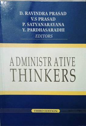 Administrative Thinkers (Third Edition By D.ravindra Prasad, V.s. Prasad) Paper Back English