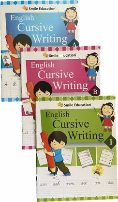 Smile English Cursive Hand Writing Set Of 3 Books