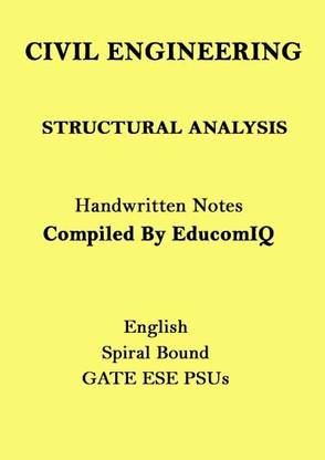 Structural Analysis Handwritten Notes Of Civil Engineering For GATE ESE PSUs