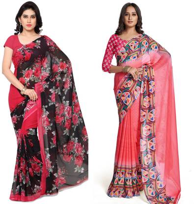 Printed Daily Wear Georgette Saree