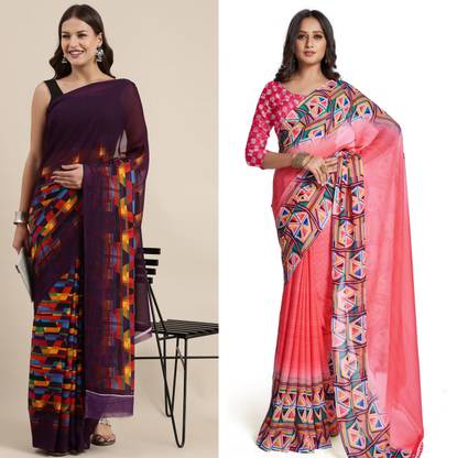 Printed Daily Wear Georgette Saree