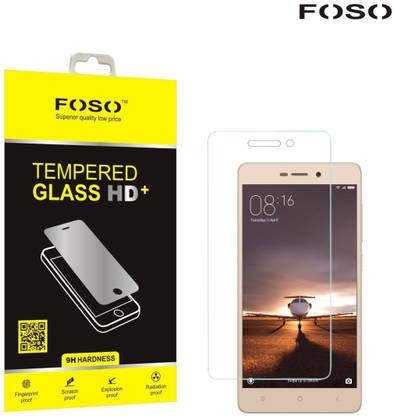 FOSO Tempered Glass Guard for Mi Redmi 3S