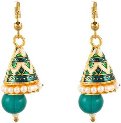 Zcarina Brass Jhumki Earring
