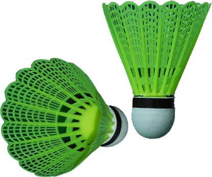 CTC CREATION Shuttlecock Nylon Shuttle Cock Nylon Shuttle - Green (Medium , 77, Pack of 10) Nylon Shuttle  - Multicolor