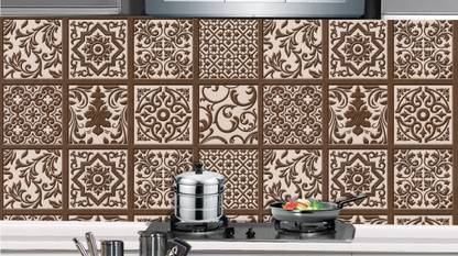 DivineDesigns 46 cm Motifs Texture Kitchen Sticker Self Adhesive Sticker