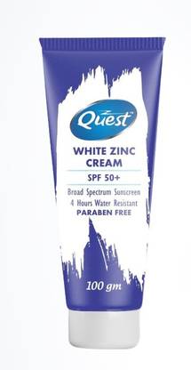 Quest Sunscreen - SPF 50 PA+ WHITE ZINC CREAM