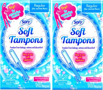 SOFY SOFT TAMPONS - SUPER 9+9 pack of 2 Tampons