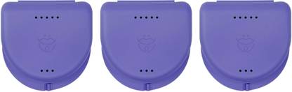 Dentosmile Dental Orthodontic Retainer/Aligner Case/Box/Mouth Guard In Violet Colour (3) Teeth Whitening Kit
