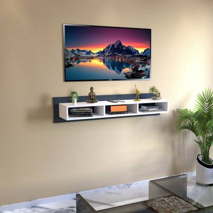 Flipkart Perfect Homes Studio Wooden Wall Mounted Floating TV Stand/TV Entertainment Unit/TV Cabinet For Home/ Engineered Wood TV Entertainment Unit