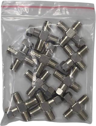 Pyai Coax Cable 3 Way Splitter RG6 Male to 3 Female signal devider three way Wire Connector