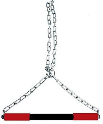KASO Height increasing exercises 5ft Rod with Chain Hanging Rod Pull Up Bar Chin-up Bar