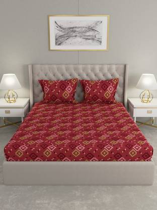 Raymond Home Microfiber Double Flat 125 TC Motifs Bedsheet