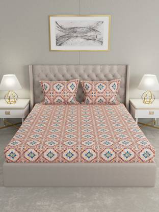 Raymond Home Microfiber Double Flat 125 TC Motifs Bedsheet