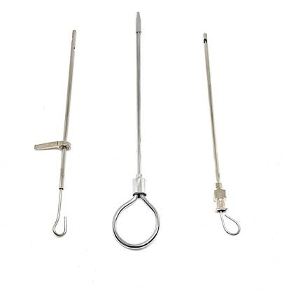 Agarwals Teat Cannula | Set Of 3 | Stainless Steel | Reusable| for Veterinary Use only Nasal  Cannula