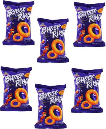 oriental Super Ring With Cheese - 60 gm | Ready & Tasty Snack | Pack of 6 (Imported) Chips