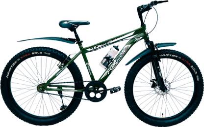 FOXGLOVE DARKFOX 26.300 ARMY GREEN HARTEX TIRE FRONT DISK FOR 8 PLUS AGE 90 % FITTED 26 T (inch) Fat Tyre Cycle