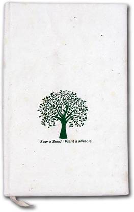 Seed Paper Eco Friendly Plantable A7 Diary Ruled 220 Pages