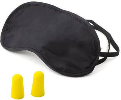 Winqueen Smooth Sleep Mask Eye Cover with Noise reduction earplugs