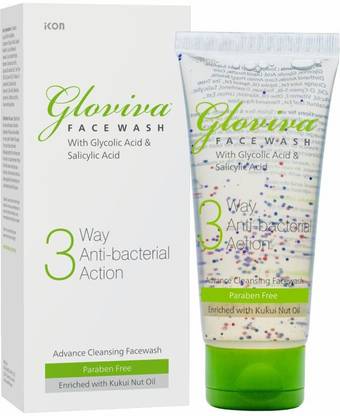 Gloviva 3 Way Antibacterial  100 ml | Salicylic Acid 0.5 % | Soap free Face Wash
