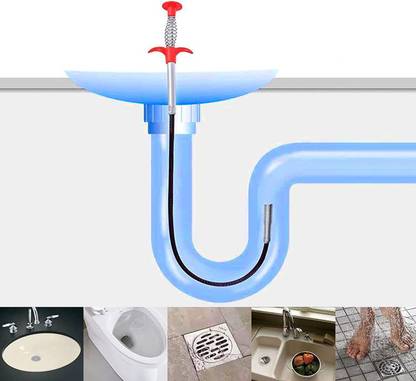 JENY Sink Snake Flexible Grabber Pickup Retractable 4 Claw Stick Drain Clog Remover Garden Tool Kit