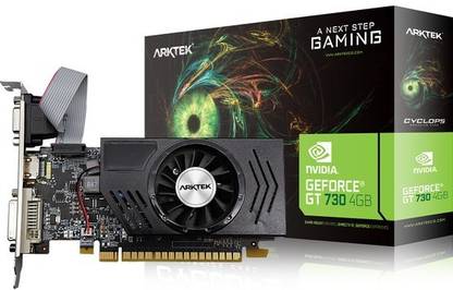 Arktek NVIDIA GEFORCE GT 730 4GB DDR3 4 GB NVIDIA Chipset 128 bit 1333 MHz Graphics Card