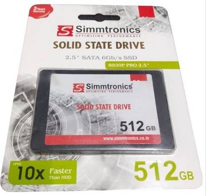 Simmtronics PRO 2.5" 512 GB Desktop Internal Solid State Drive (SSD) (S930P PRO 2.5")