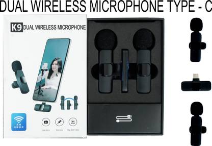 MOBIZAC K9 Dual Collar Mic For Android Type C Supported Microphone