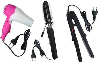 Festive Blessings Combo of 3 Hair Care Appliances ( Straightener + Curler + Dryer ) Personal Care Appliance Combo