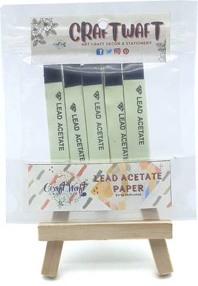 CRAFTWAFT Lead Acetate Test Paper Stips for Detection of Hydrogen Sulfide Set of 100Strips Ph Test Strip