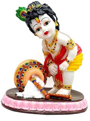 SN Handicrafts Baby Krishna Statue Idol for Home Décor | Krishna Murti for Table & Home Decor Decorative Showpiece  -  27.94 cm