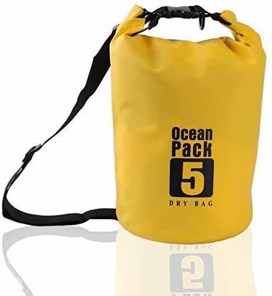 Onlyeasy Ocean Pack Fabric Waterproof Sports Dry Bag (5litres, Multicolour)