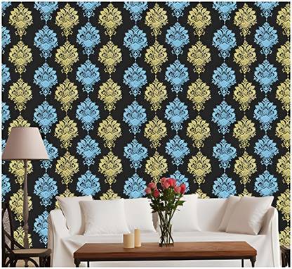 HOMEMATES 304.8 cm Multicolor Waterproof Wallpaper for Home and Wall Decoration (304.8 x 45.72 cm) Self Adhesive Sticker