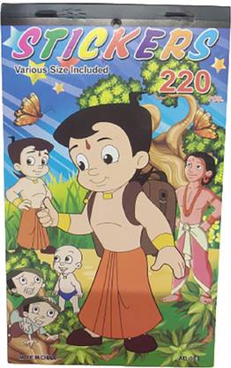 variety palace 17.78 cm Chota bheem sticker book for kids 228 different stickers Removable Sticker