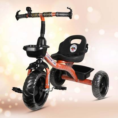 APARAJITA COLLECTIONS AP ORANGE FRONT BASKET 0101 Tricycle
