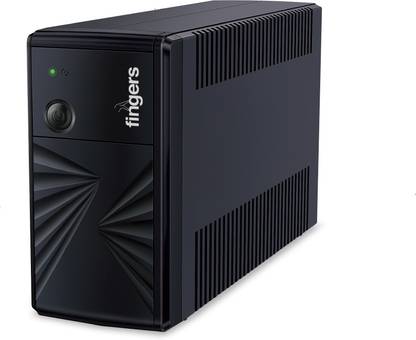 FINGERS FR-630N Fast Recharge Line Interactive 230 V Offline/Standby Tower Model UPS with Overload Protection 3 Outlet Plugs