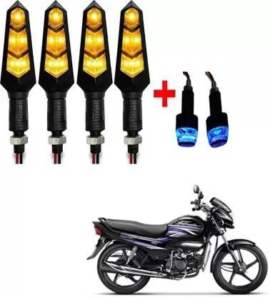 QZ DEVICE Front, Rear LED Indicator Light for Hero, Honda, Bajaj, Royal Enfield, Suzuki, TVS, Yamaha Universal For Bike