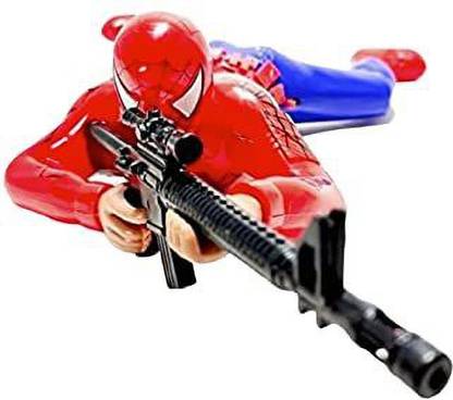 गुप्ता सेल्स Crawling Action Spiderman Toy Gift Pack with Lights and Sound
