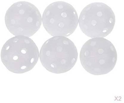 Myrrh 10 Pcs golf plastic practice hole balls Baseball