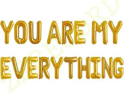 FLIPZONE YOU ARE MY EVERYTHING NAME Banner (1.67 ft, Pack of 18)