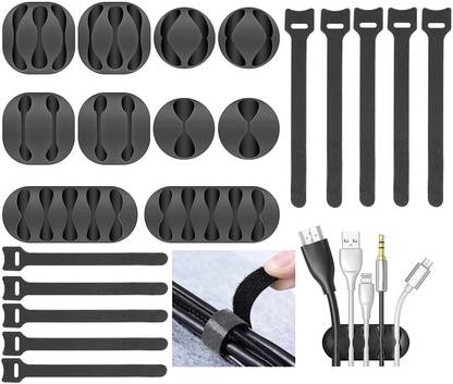 BAGILO 20pcs Cord Cable Wire Holder Protector Organizer Accessories Cable Protector