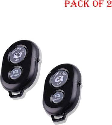 ANY KART Pack of 2 Wireless selfie remote shutter for android camera 360 remote shutter  Camera Remote Control