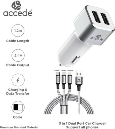 Accede 12 W Turbo Car Charger