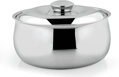 Devidayal Bombay-2 Stainless Steel Cookware 1000ML Cook and Serve Casserole