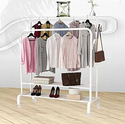 HomeCloud Steel Floor Cloth Dryer Stand Clothing Rack Heavy-Duty|Bedroom & Living Room|Clothes|Garment|Coat Rack