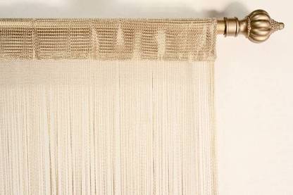 Handloomwala 6.5 ft (0 ft) Polyester Transparent Door Curtain Single Curtain